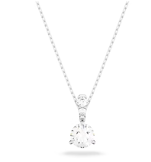 SOLITAIRE : PENDENTIF 7 MM CRY/RHS