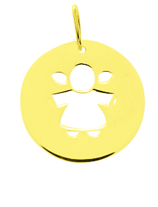 médaille or petite fille