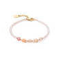 bracelet coeur de lion femme Couleur : rose pastel